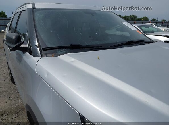 1FM5K7D82KGB34717 2019 FORD FORD EXPLORER Silver Front view