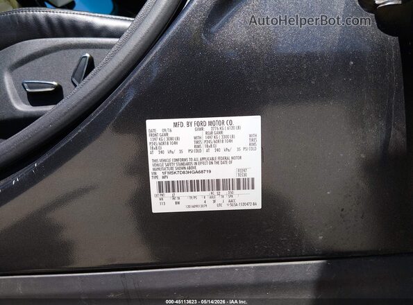 1FM5K7D83HGA68719 2017 FORD EXPLORER Black 