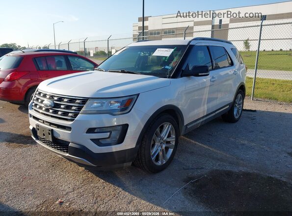 1FM5K7D83HGC20286 2017 FORD EXPLORER White Front left
