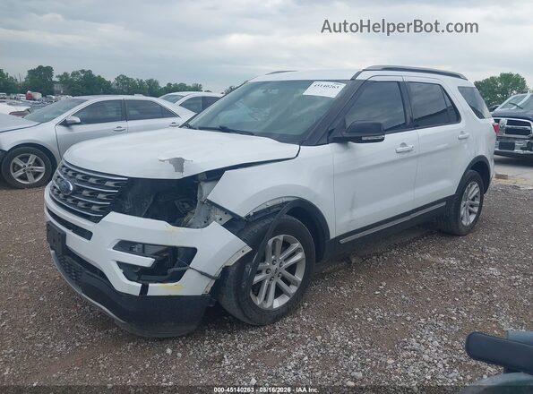 1FM5K7D84HGA42503 2017 FORD EXPLORER White Vista tres cuartos delantera izquierda