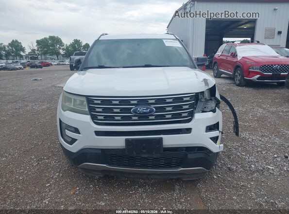 1FM5K7D84HGA42503 2017 FORD EXPLORER White Vista del cuadro de instrumentos