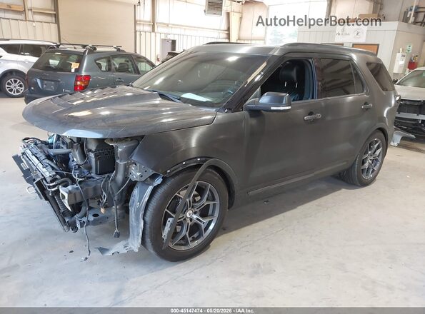 1FM5K7D84HGA84315 2017 FORD EXPLORER Серый Передняя левая четверть