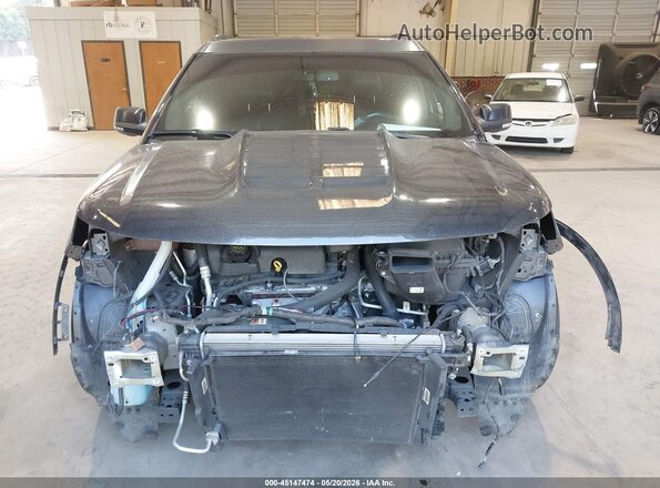 1FM5K7D84HGA84315 2017 FORD EXPLORER Серый Вид задней части салона