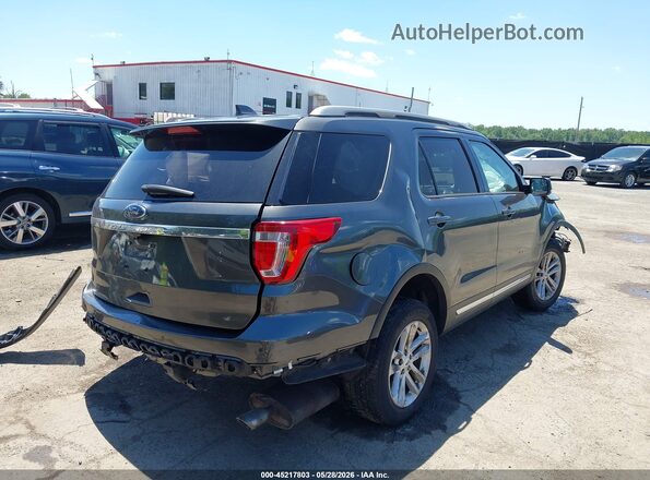 1FM5K7D84HGE18147 2017 FORD EXPLORER Gray Trasero derecho