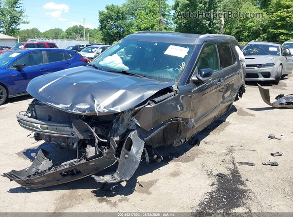 1FM5K7D84HGE18147 2017 FORD EXPLORER Gray Vista tres cuartos delantera izquierda