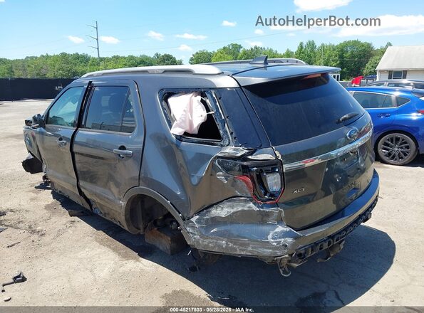 1FM5K7D84HGE18147 2017 FORD EXPLORER Gray Trasero izquierdo