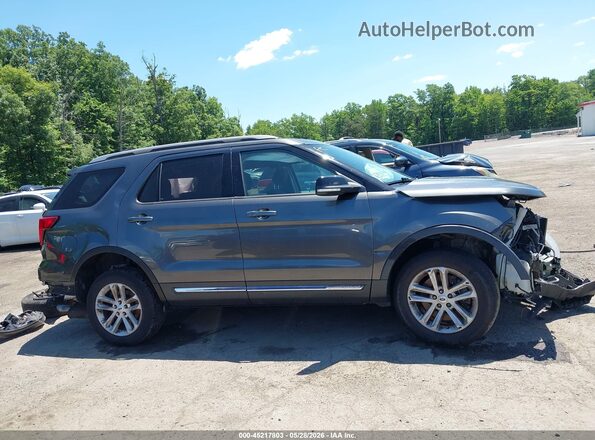 1FM5K7D84HGE18147 2017 FORD EXPLORER Gray Vista interior de 360 grados