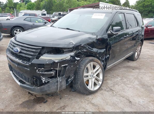 1FM5K7D85HGC19995 2017 FORD EXPLORER Black Front left