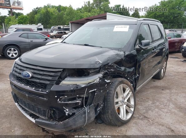 1FM5K7D85HGC19995 2017 FORD EXPLORER Black Front view
