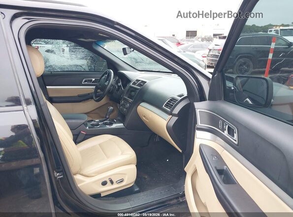 1FM5K7D85HGC19995 2017 FORD EXPLORER Black Front interior view