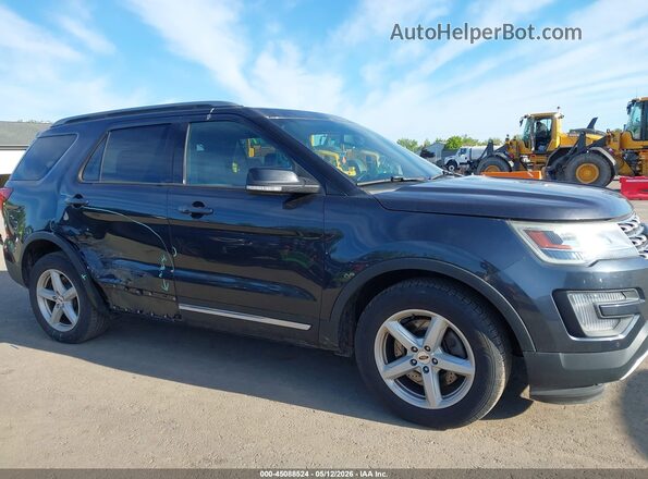 1FM5K7D85HGC50969 2017 FORD FORD EXPLORER Gray Widok wnętrza z tyłu