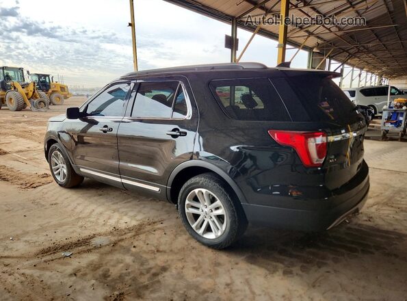 1FM5K7D85HGC63575 2017 FORD EXPLORER Черный Задняя левая четверть