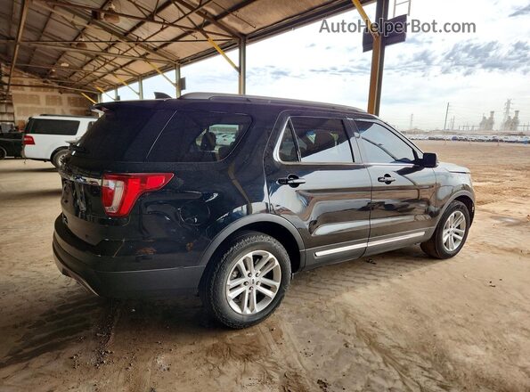 1FM5K7D85HGC63575 2017 FORD EXPLORER Черный Задняя правая четверть
