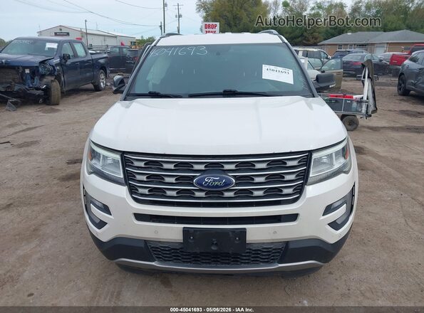 1FM5K7D85HGD50957 2017 FORD FORD EXPLORER White Widok zestawu wskaźników