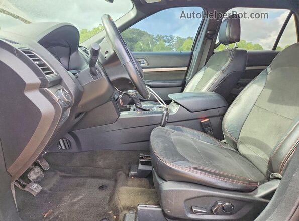 1FM5K7D85JGA30429 2018 FORD EXPLORER Charcoal Вид салону спереду