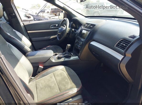 1FM5K7D85JGC54090 2018 FORD FORD EXPLORER Black წინა სალონის ხედი
