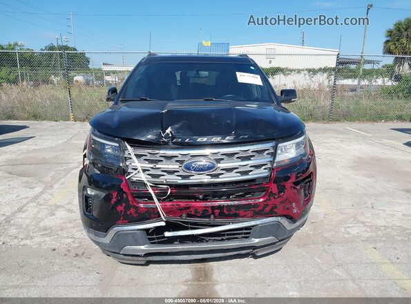 1FM5K7D85JGC54090 2018 FORD FORD EXPLORER Black ხელსაწყოთა პანელის ხედი