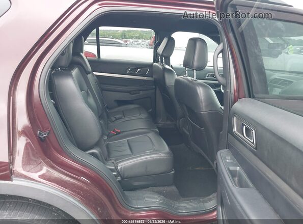 1FM5K7D85JGC63792 2018 FORD EXPLORER Темно-бордовый Вид наклейки с VIN-кодом