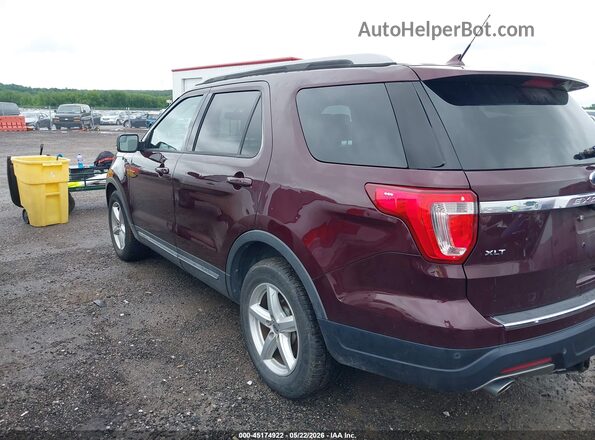 1FM5K7D85JGC63792 2018 FORD EXPLORER Темно-бордовый Панорамный вид салона 360°