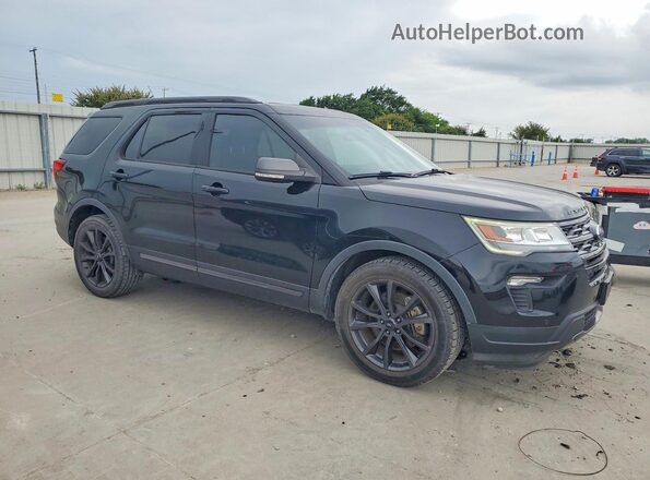 1FM5K7D85JGC85369 2018 FORD EXPLORER Black Передня права чверть