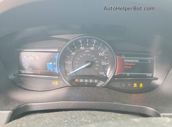 1FM5K7D85JGC85369 2018 FORD EXPLORER Black Вид щитка приладів