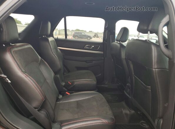 1FM5K7D85JGC85369 2018 FORD EXPLORER Black Вид задньої частини салону