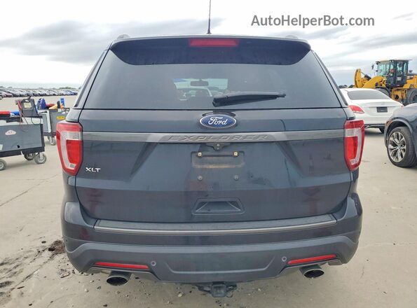 1FM5K7D85JGC85369 2018 FORD EXPLORER Black Вид ззаду