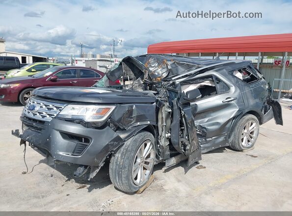 1FM5K7D85KGA07668 2019 FORD EXPLORER Gray Դիմացի տեսք