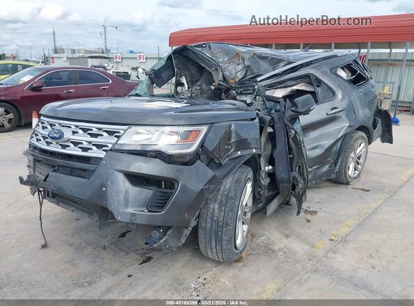 1FM5K7D85KGA07668 2019 FORD EXPLORER Gray Առջևի ձախ երեք քառորդ տեսարան