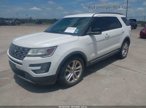 1FM5K7D86GGD25984 2016 FORD EXPLORER White Vista tres cuartos delantera izquierda