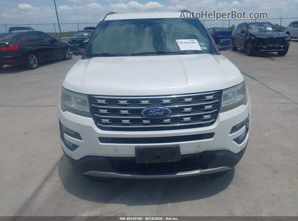 1FM5K7D86GGD25984 2016 FORD EXPLORER White Vista del cuadro de instrumentos