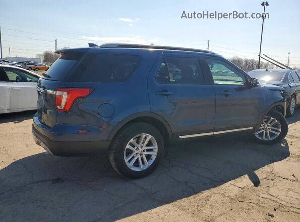 1FM5K7D86HGA02665 2017 FORD FORD EXPLORER Blue Trasero derecho
