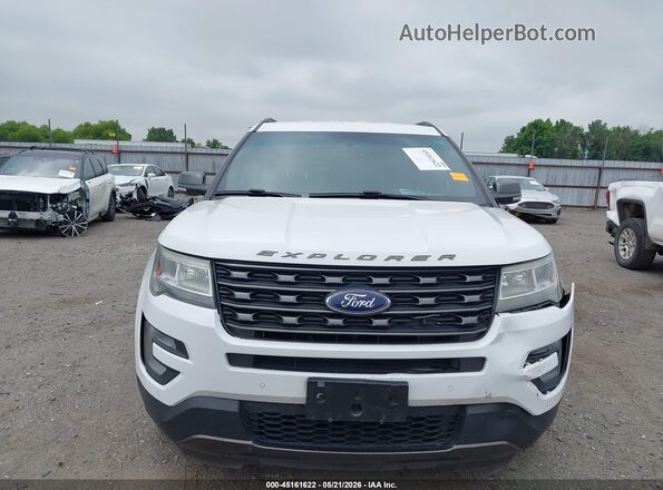 1FM5K7D86HGA22138 2017 FORD EXPLORER Белый Вид щитка приборов