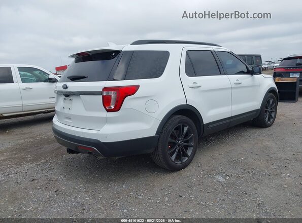 1FM5K7D86HGA22138 2017 FORD EXPLORER Белый Задняя правая четверть