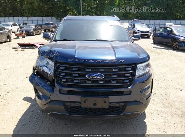 1FM5K7D86HGE33636 2017 FORD EXPLORER Blue Widok zestawu wskaźników