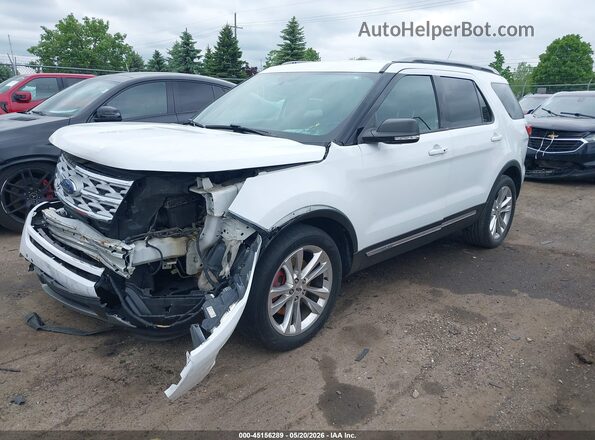 1FM5K7D86KGA39190 2019 FORD EXPLORER Белый Передняя левая четверть