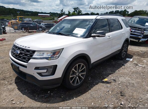 1FM5K7D87HGD49163 2017 FORD EXPLORER White Przód lewy