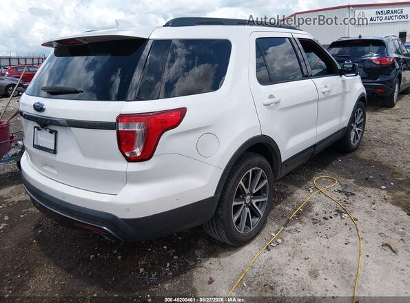 1FM5K7D87HGD49163 2017 FORD EXPLORER White Tył prawy