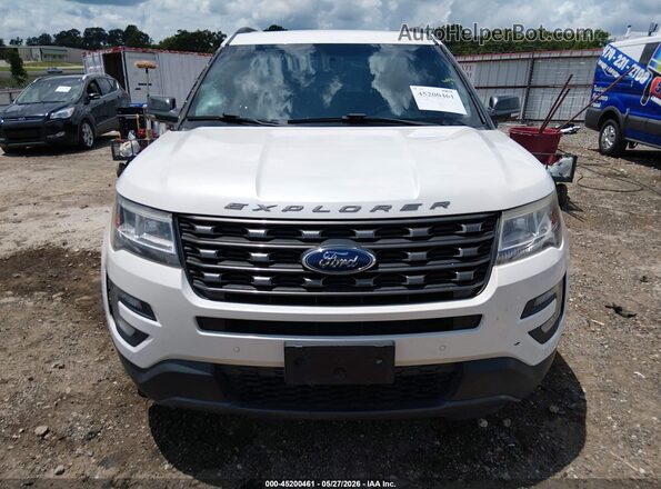 1FM5K7D87HGD49163 2017 FORD EXPLORER White Widok zestawu wskaźników