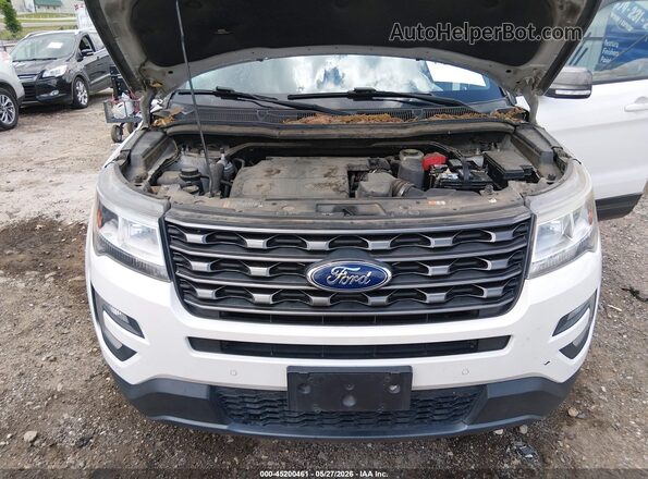 1FM5K7D87HGD49163 2017 FORD EXPLORER White Widok z tyłu
