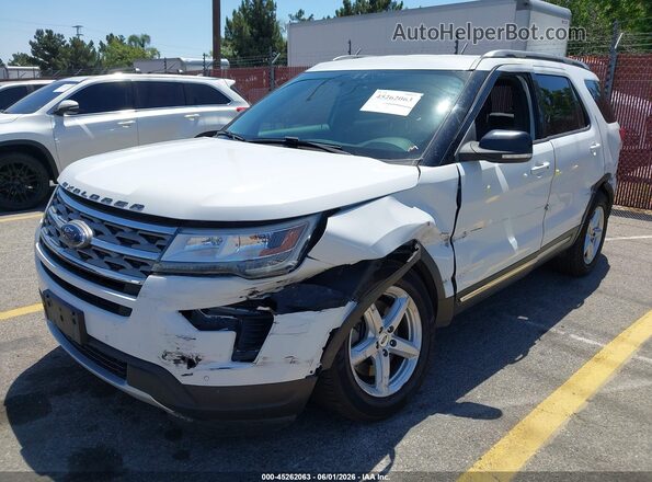 1FM5K7D87JGA19559 2018 FORD EXPLORER White Передня ліва чверть