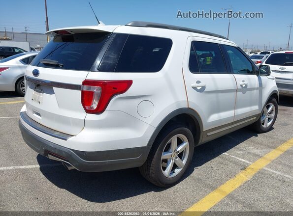 1FM5K7D87JGA19559 2018 FORD EXPLORER White Задня права чверть