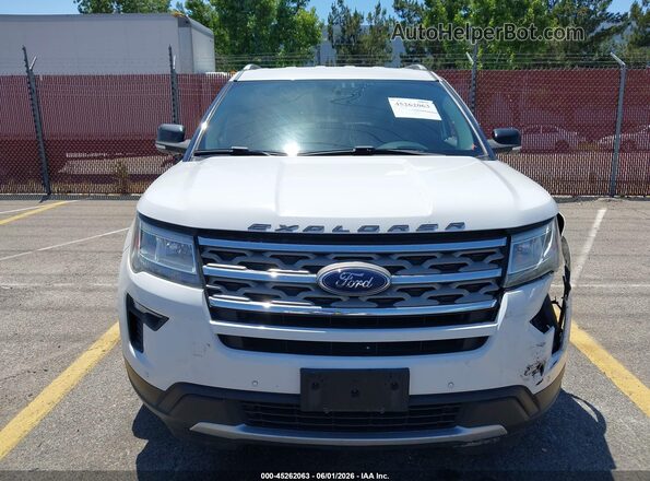 1FM5K7D87JGA19559 2018 FORD EXPLORER White Вид щитка приладів