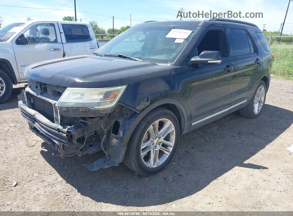 1FM5K7D88GGC33002 2016 FORD EXPLORER Black Առջևի ձախ երեք քառորդ տեսարան
