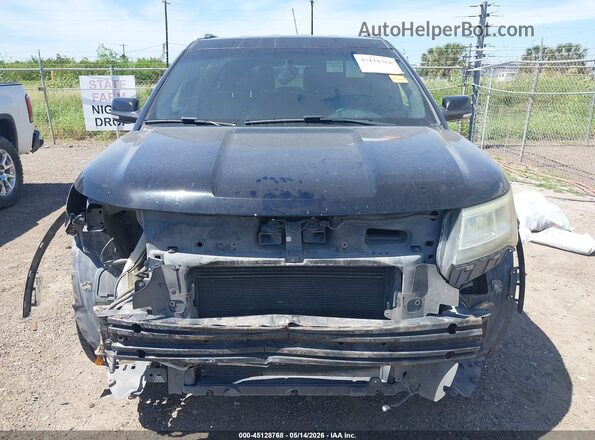 1FM5K7D88GGC33002 2016 FORD EXPLORER Black Սարքավորումների վահանակի տեսք