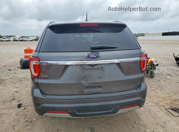 1FM5K7D88KGA72790 2019 FORD EXPLORER Gray უკანა ხედი