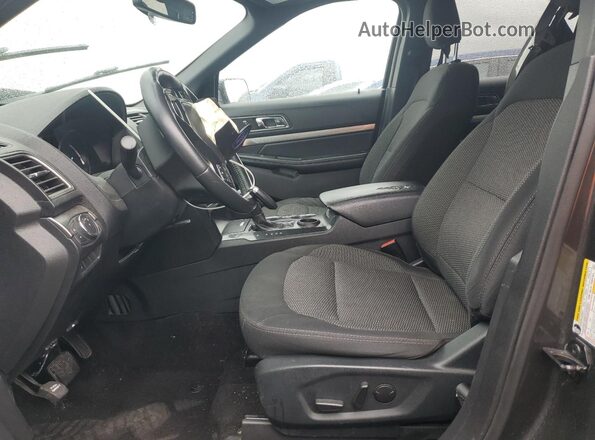 1FM5K7D88KGA72790 2019 FORD EXPLORER Gray წინა სალონის ხედი