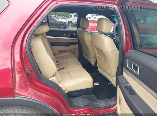 1FM5K7D89HGD14219 2017 FORD EXPLORER Красный Вид наклейки с VIN-кодом