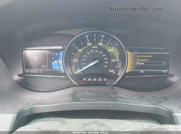 1FM5K7D89HGD14219 2017 FORD EXPLORER Красный Вид задних сидений