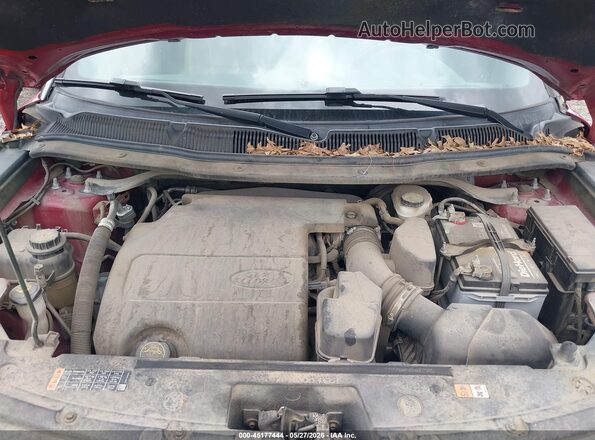 1FM5K7D89HGD14219 2017 FORD EXPLORER Красный Вид сзади